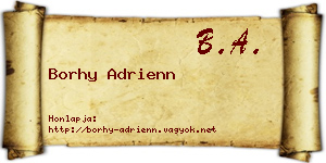 Borhy Adrienn névjegykártya